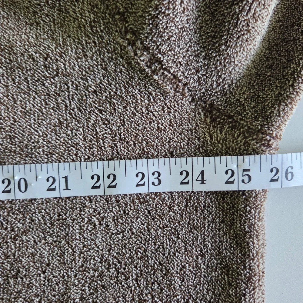 Tommy Bahama‎ Mens Brown Marl High Pile Fleece Quarter Zip Pullover XL Pockets